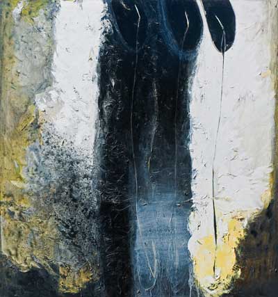 <em>Terra d’ombra dorata</em>, 1994, acrilico su tela, 160x150cm